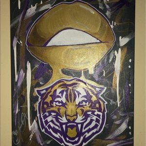 Purple and gold Tiger